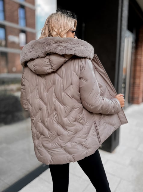 KURTKA BENONI CIEMNOBEŻOWA