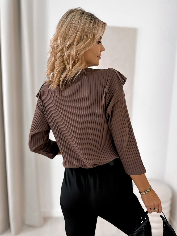 BLUZKA CERVANTE BRĄZOWA