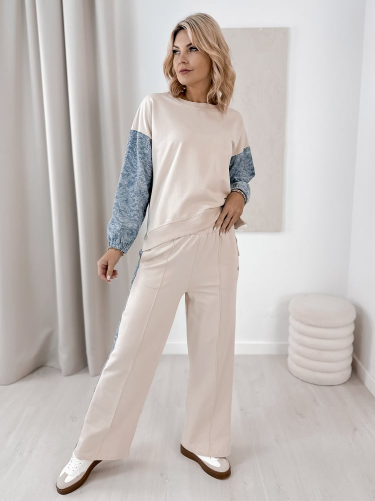 KOMPLET DRESOWY DONA BEŻOWY