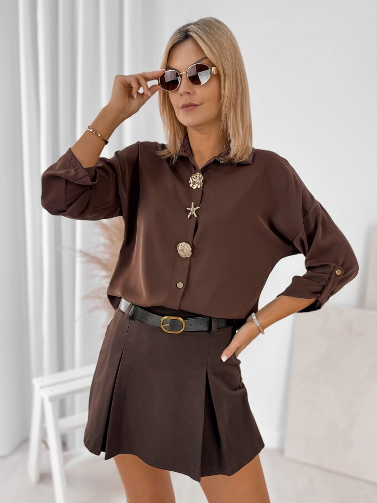 KOSZULA WILKINS BRĄZOWA