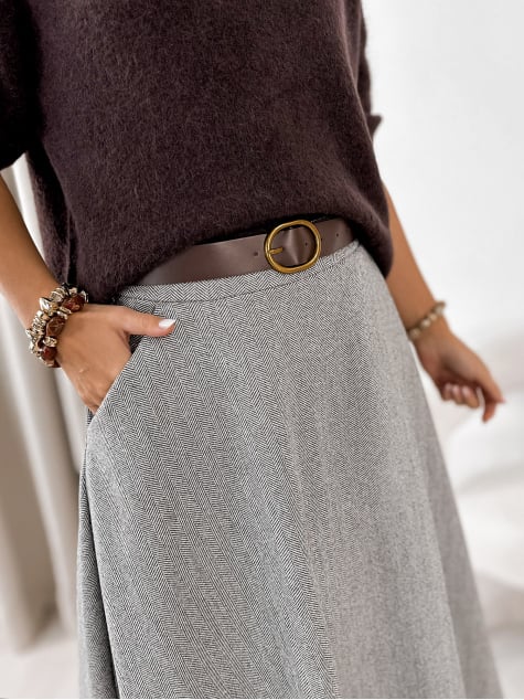 SPÓDNICA TOVE SZARA