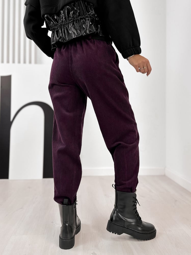 SPODNIE AMADO ŚLIWKOWE