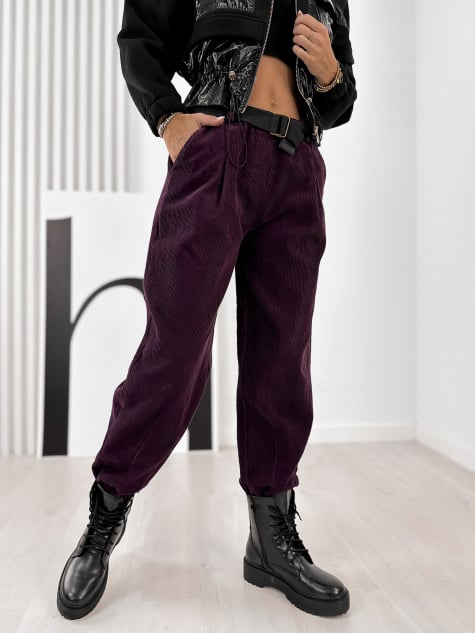 SPODNIE AMADO ŚLIWKOWE