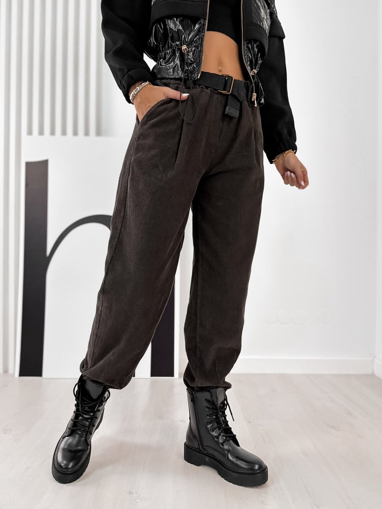 SPODNIE AMADO BRĄZOWE