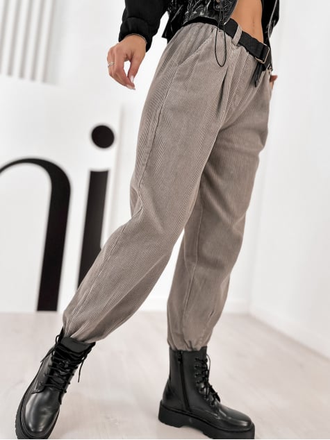 SPODNIE SZTRUKSOWE AMADO SZARE