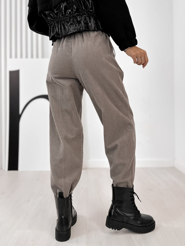 SPODNIE SZTRUKSOWE AMADO SZARE