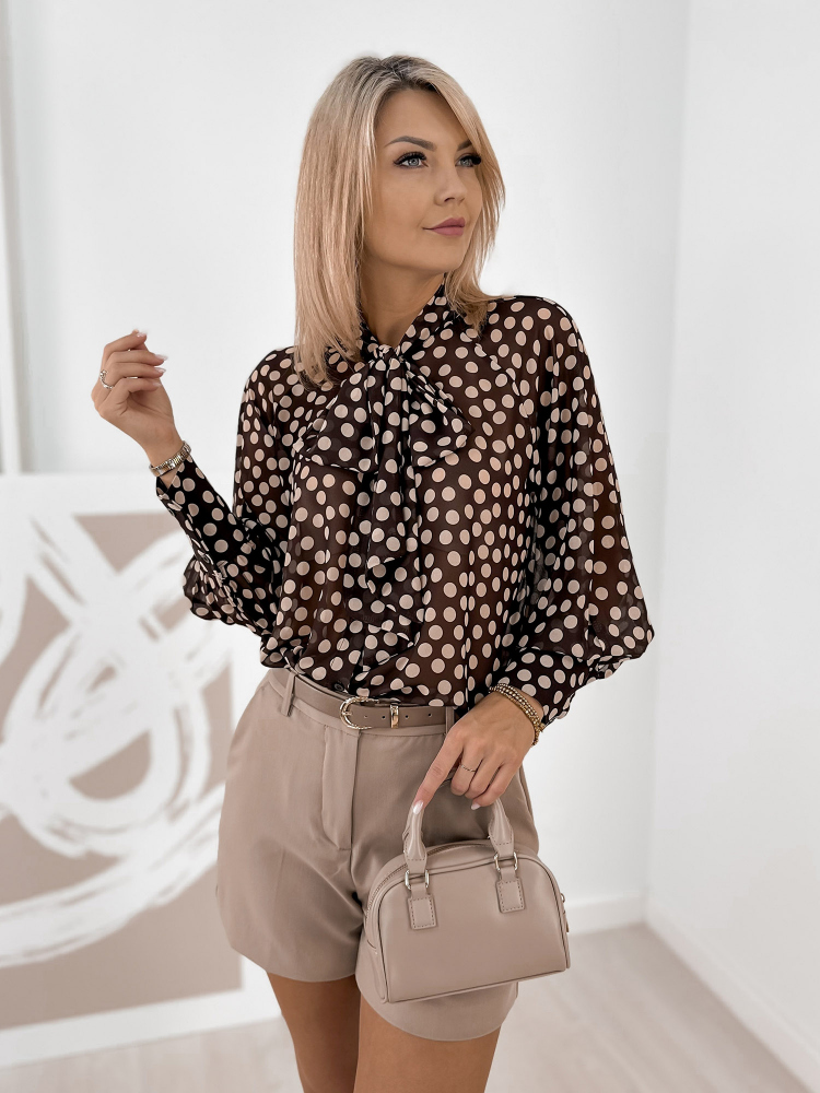 KOSZULA CLARICE BRĄZOWA