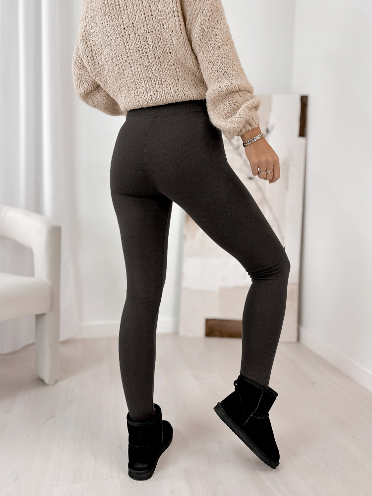 LEGGINSY OCIEPLANE ANSELMO GRAFITOWE