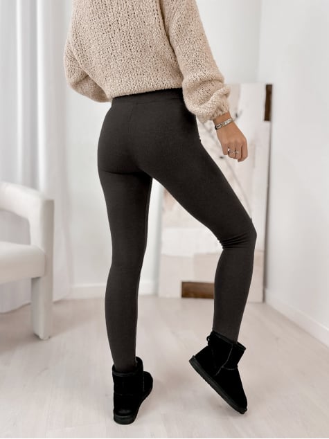 LEGGINSY OCIEPLANE ANSELMO GRAFITOWE