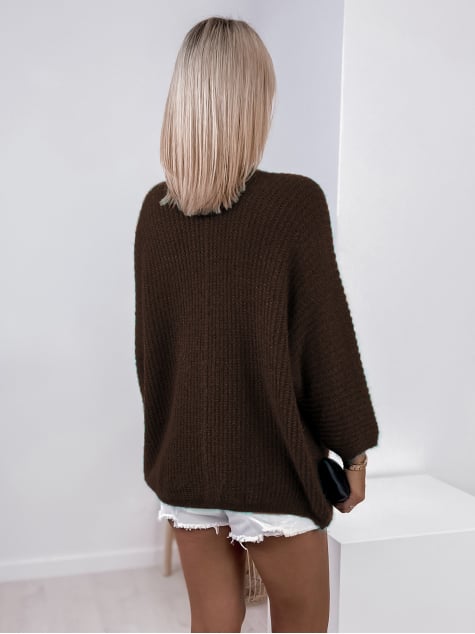 KARDIGAN MILANO BRĄZOWY