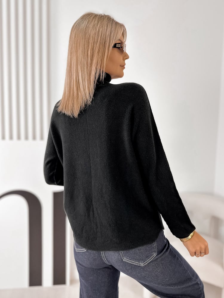 SWETER HALDIR CZARNY