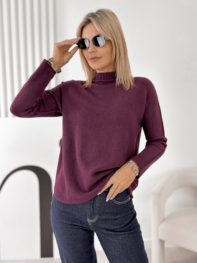 SWETER HALDIR ŚLIWKOWY