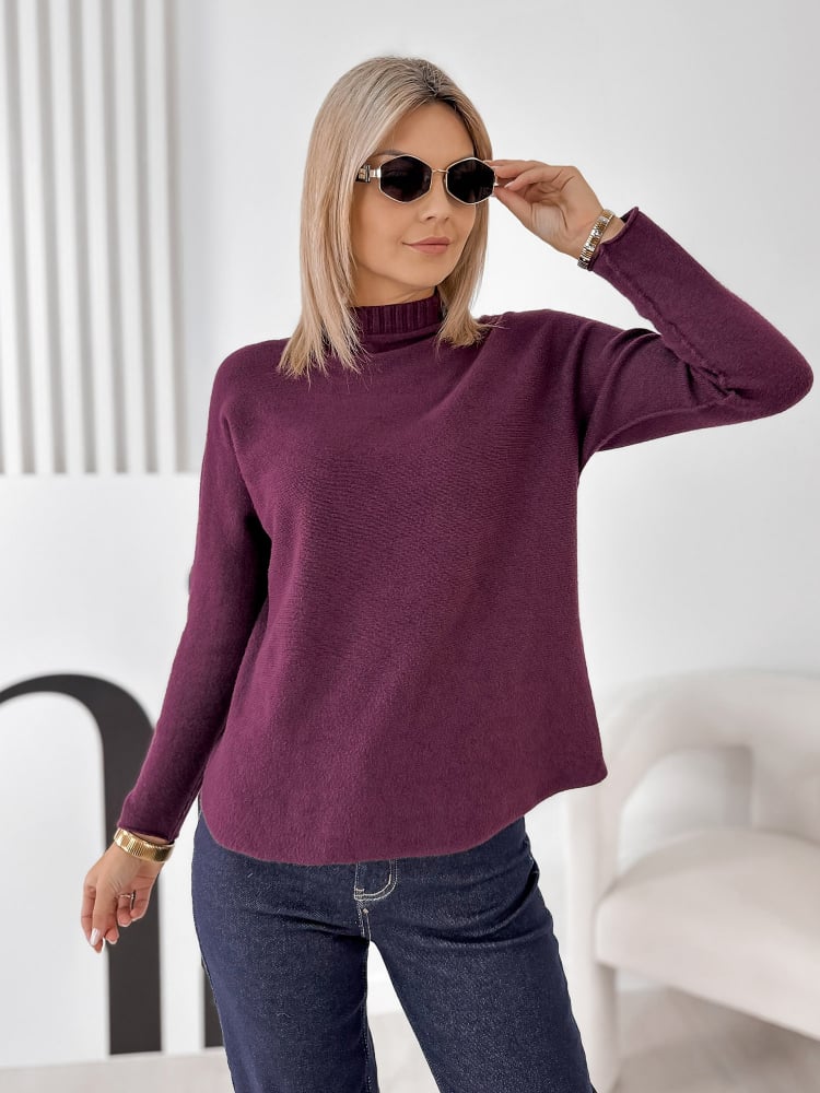 SWETER HALDIR ŚLIWKOWY