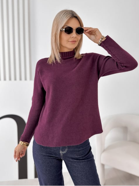 SWETER HALDIR ŚLIWKOWY