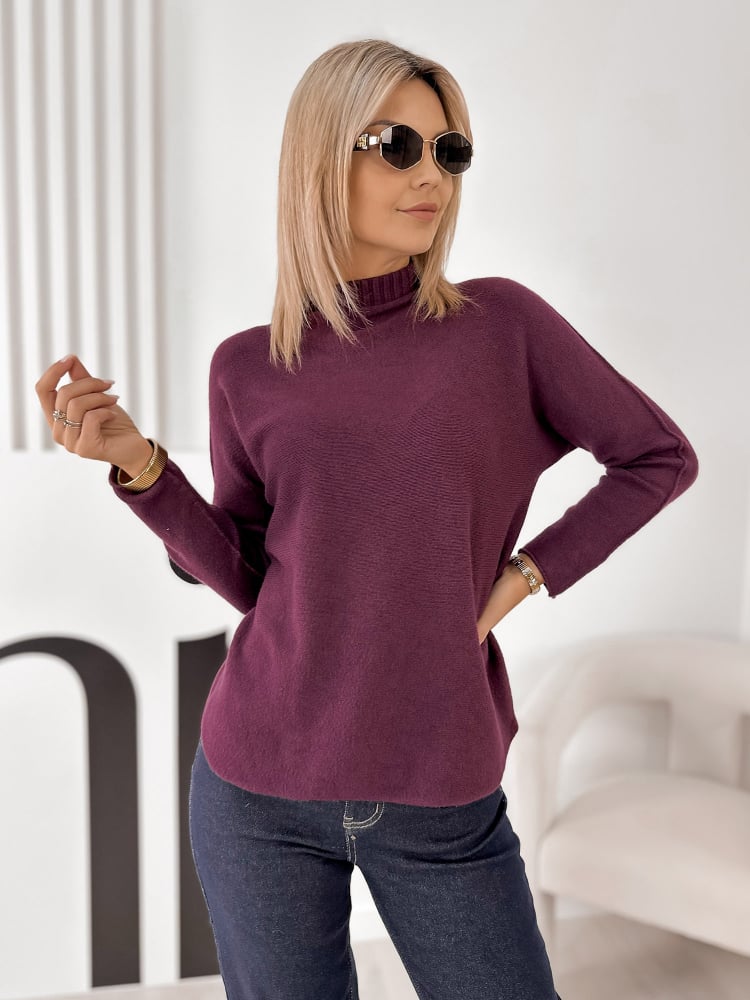 SWETER HALDIR ŚLIWKOWY