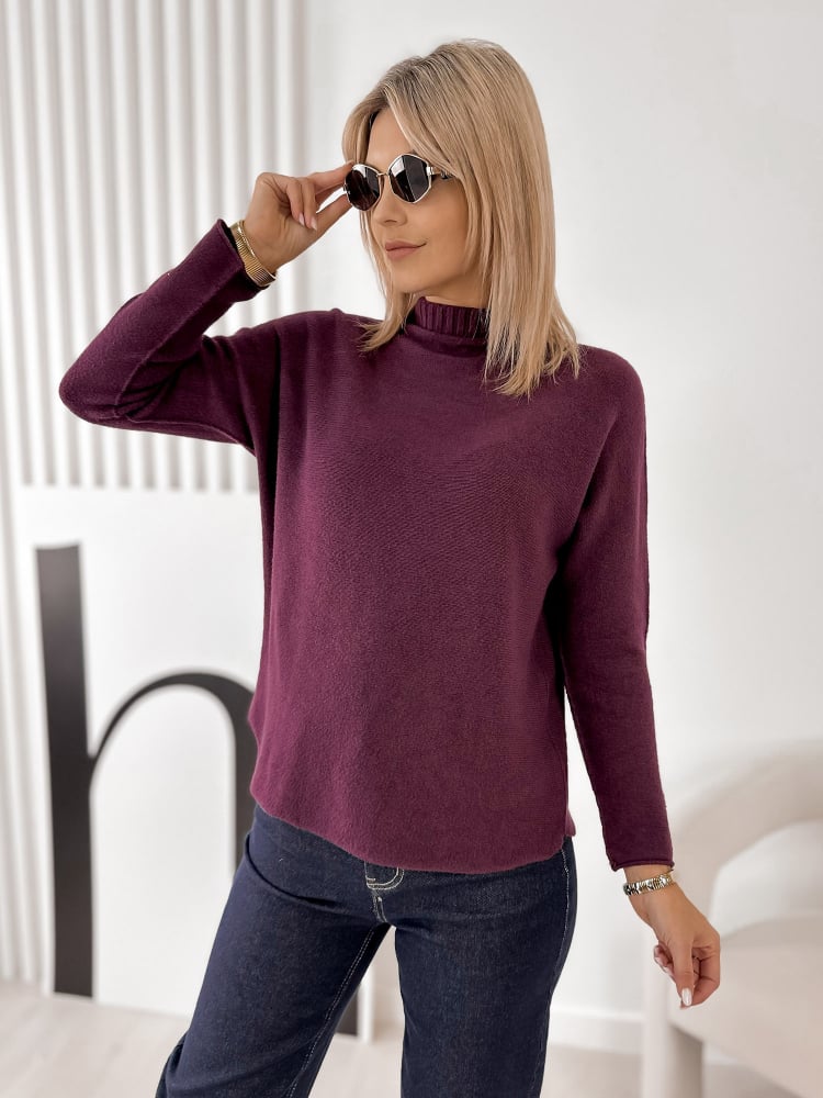 SWETER HALDIR ŚLIWKOWY