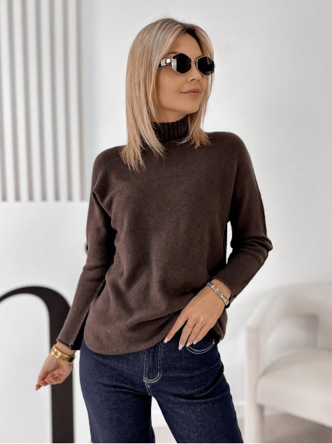 SWETER HALDIR BRĄZOWY