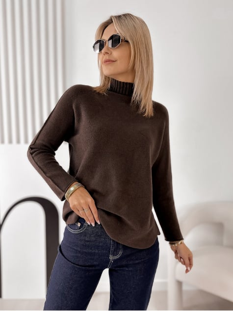 SWETER HALDIR BRĄZOWY