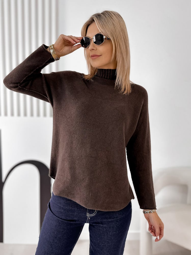 SWETER HALDIR BRĄZOWY