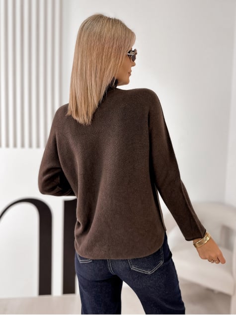 SWETER HALDIR BRĄZOWY