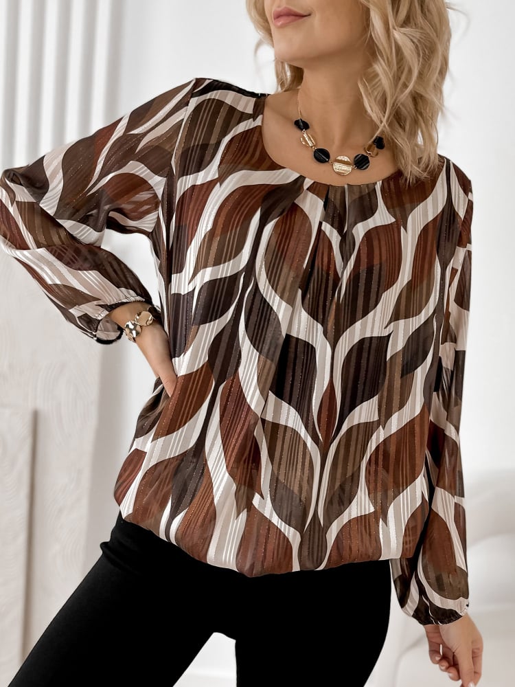 BLUZKA JOYCE BRĄZOWA