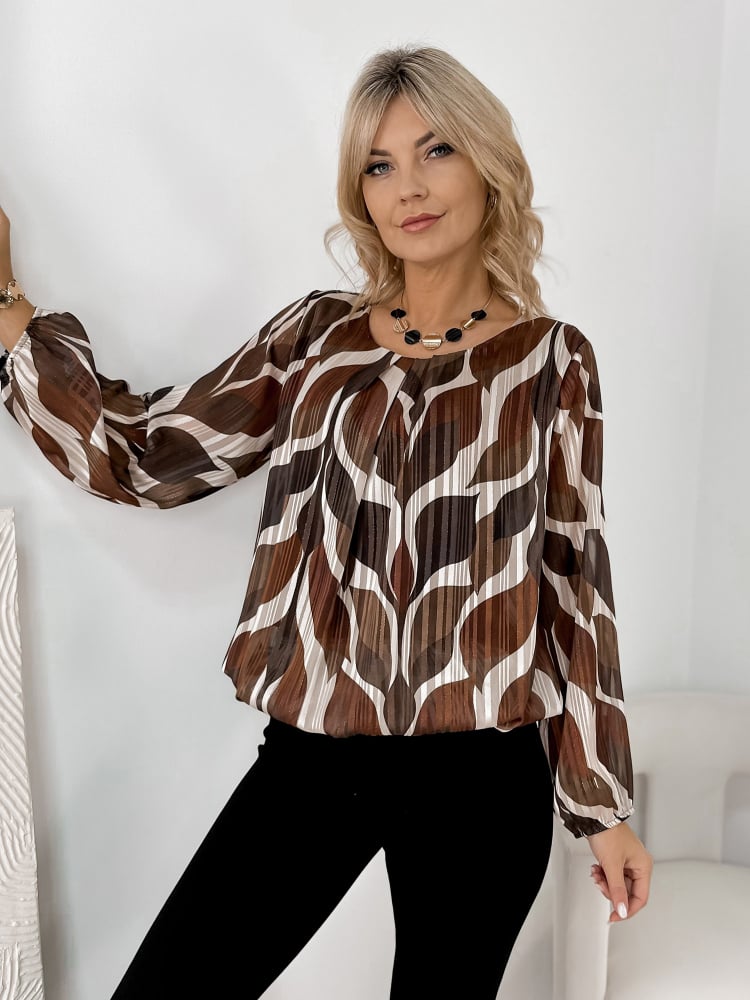 BLUZKA JOYCE BRĄZOWA