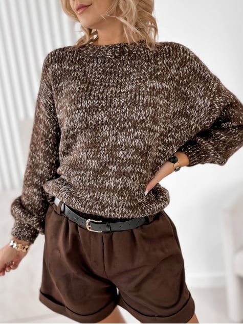 SWETER OPHIR BRĄZOWY