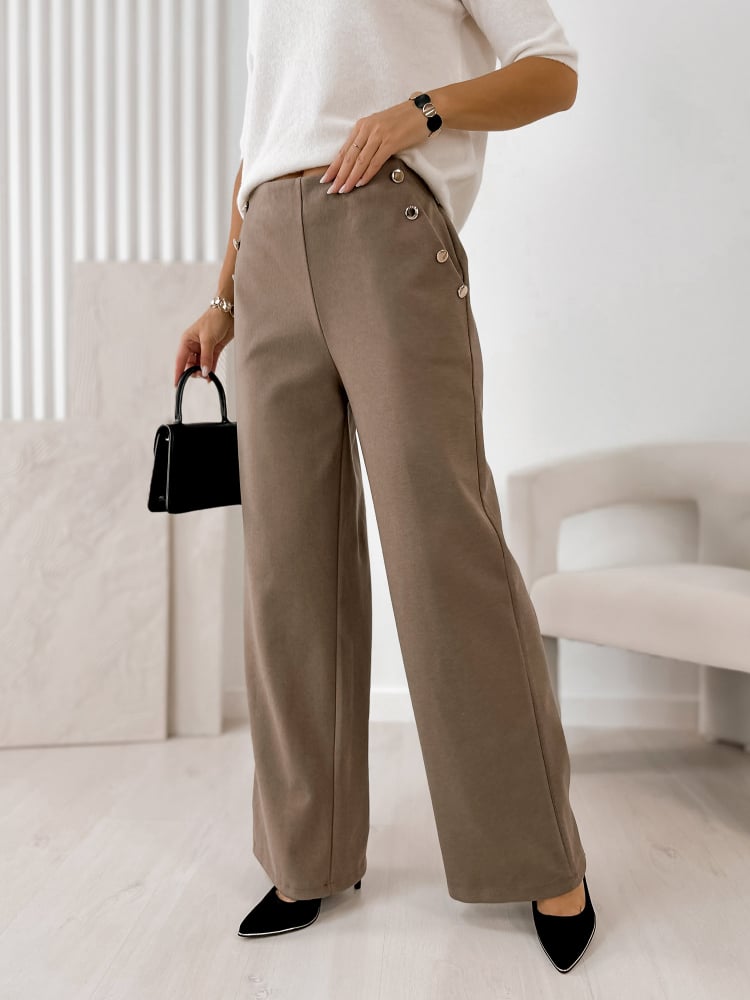 SPODNIE SEVERIN CIEMNOBEŻOWE