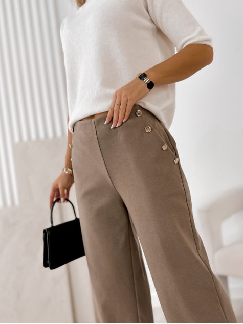 SPODNIE SEVERIN CIEMNOBEŻOWE