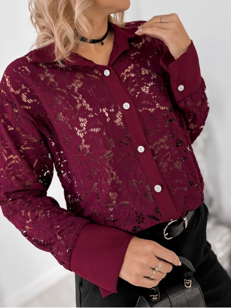 KOSZULA MORGAN BORDOWA