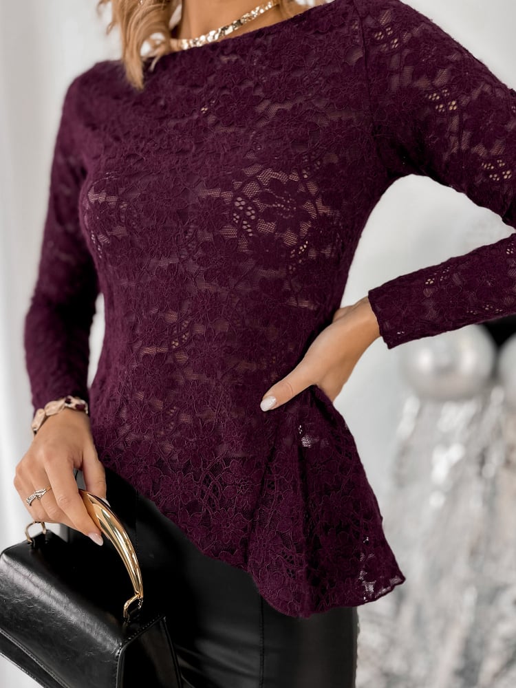 BLUZKA GLADYS ŚLIWKOWA