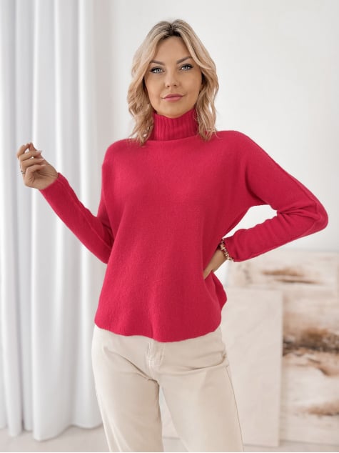 SWETER DARMA MALINOWY