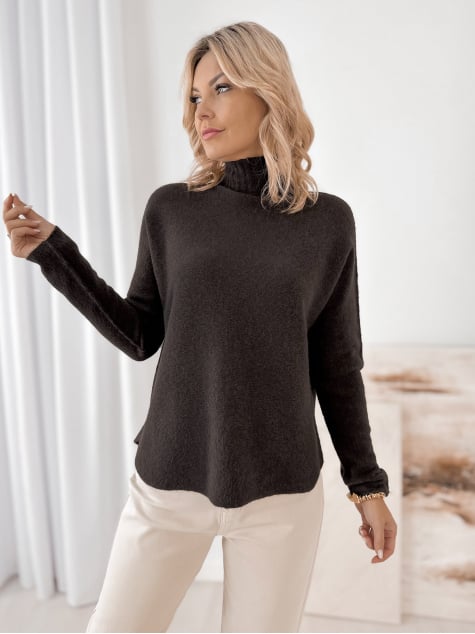 SWETER DARMA BRĄZOWY