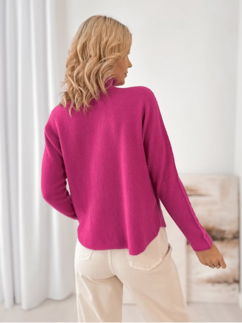 SWETER DARMA RÓŻOWY