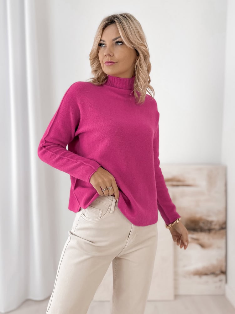 SWETER DARMA RÓŻOWY