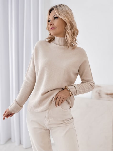 SWETER DARMA BEŻOWY