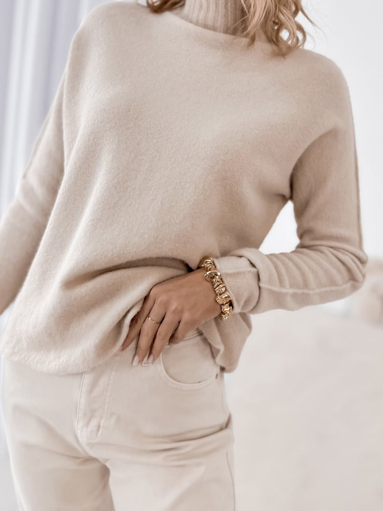 SWETER DARMA BEŻOWY