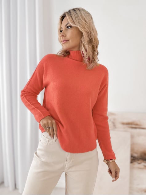 SWETER DARMA KORALOWY