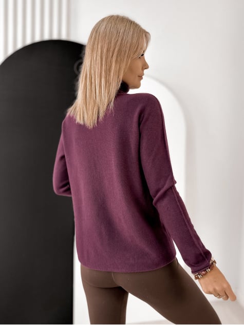 SWETER AGNES ŚLIWKOWY