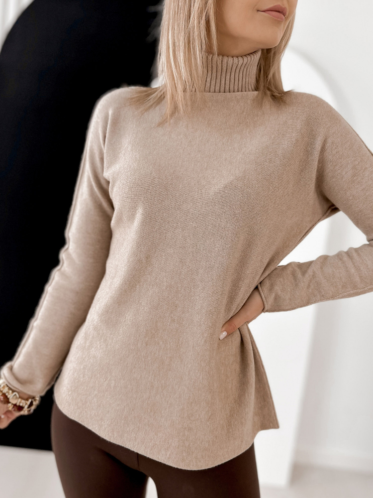 SWETER AGNES BEŻOWY