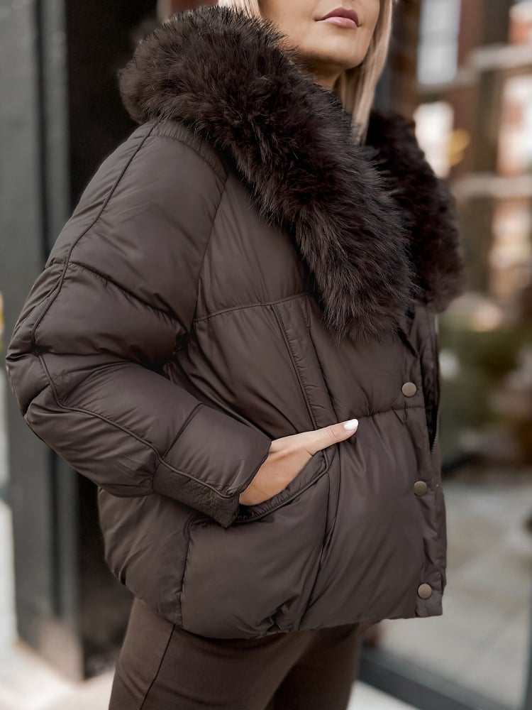 KURTKA RIDLEY BRĄZOWA