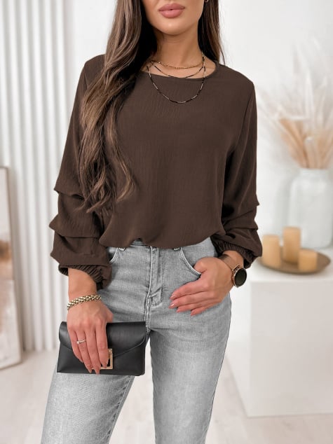 BLUZKA SUE BRĄZOWA