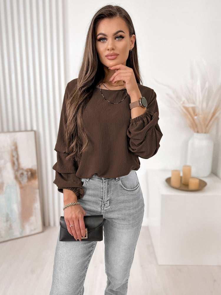 BLUZKA SUE BRĄZOWA