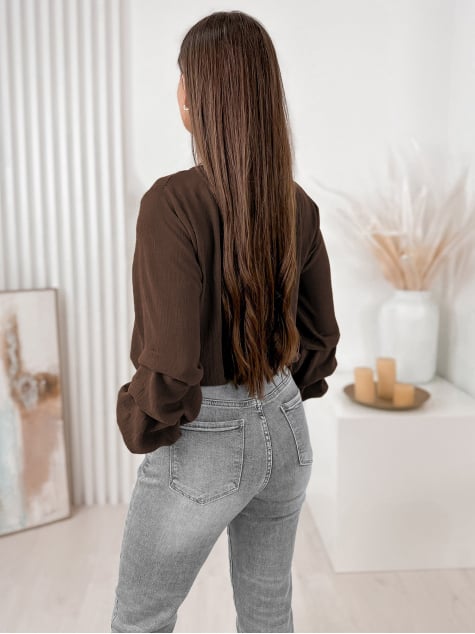 BLUZKA SUE BRĄZOWA