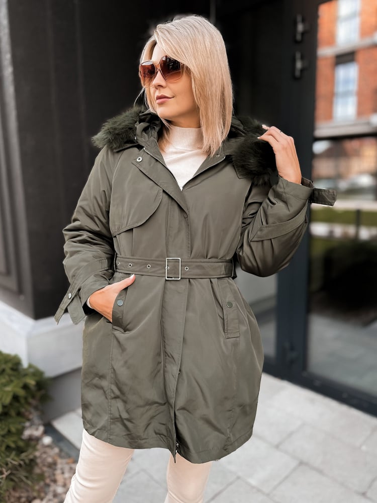 KURTKA Z PODPINKĄ ETTIE KHAKI