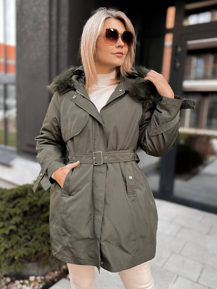 KURTKA Z PODPINKĄ ETTIE KHAKI