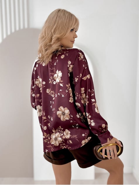 KOSZULA FENIMORE BORDOWA