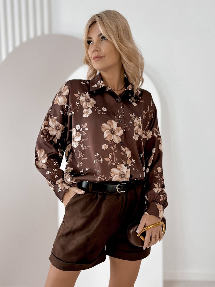 KOSZULA FENIMORE BRĄZOWA