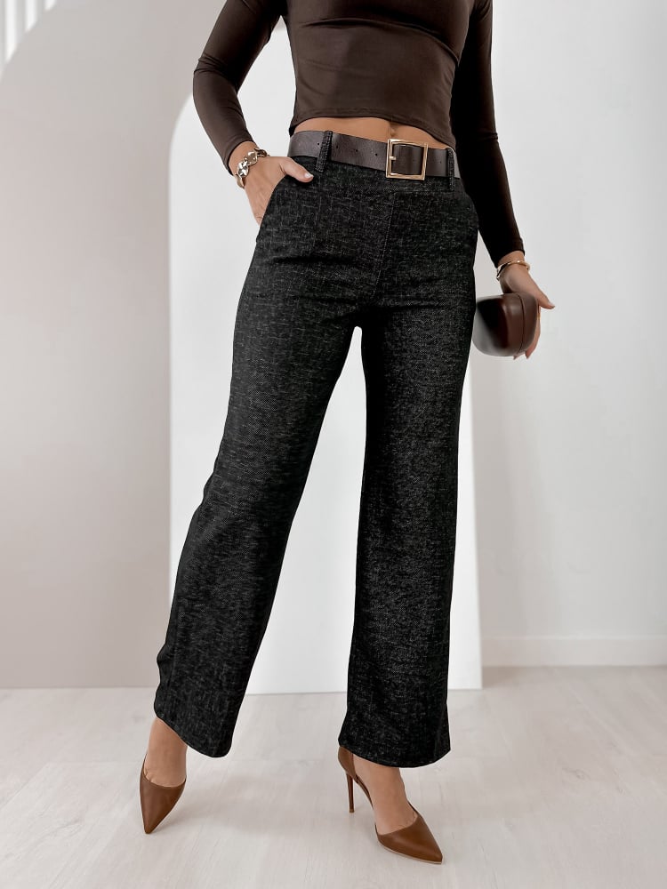 SPODNIE COLLINS GRAFITOWE