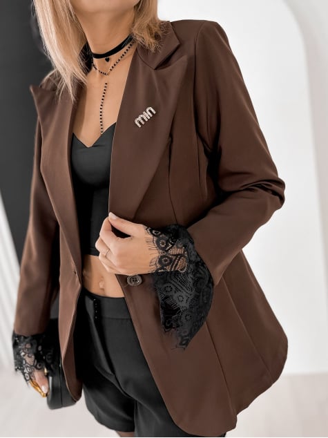 ŻAKIET LAWNEY BRĄZOWY